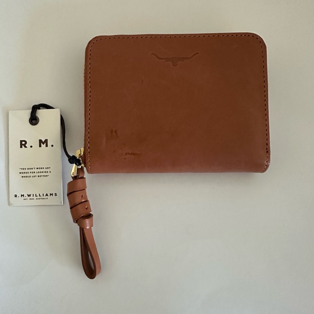 R.M. Williams Brown Leather Unisex Wallet